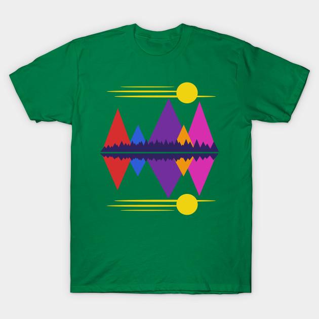 Unisex Fashion TShirt Moon Over The Mountains 5 Print TShirt Plus Size S-5XL T-Shirt 100%Cotton Tops O Neck Short Sleeve Tees