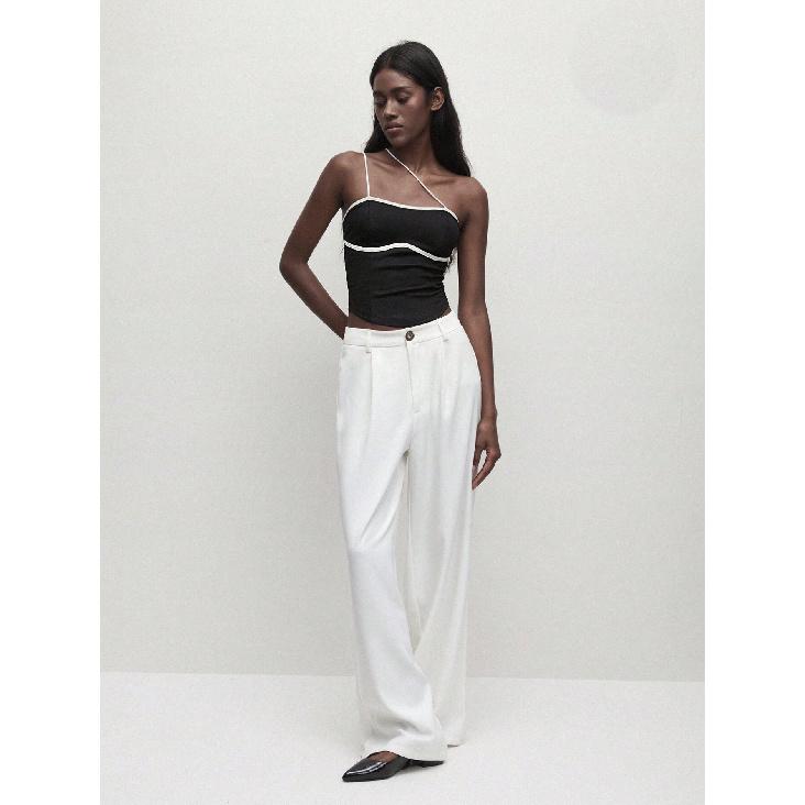 New Summer Casual Temperament Slim Fit Sexy Vest T-Shirt Sleeveless Suspender Versatile Top Strapless Women