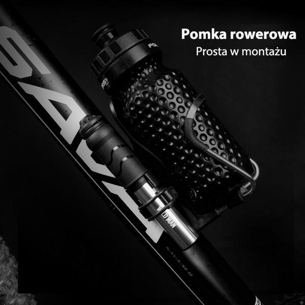 Wildman Pompka Rowerowa Ręczna Gk1Aluminiowa Czarna/Black