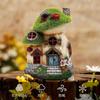 Valery Madelyn Gardening Goods Fluffy Mushroom House Solar Light Outdoor Garden Light Garden Ornament Figurine Garden Decoration Outdoor Statue Waterp