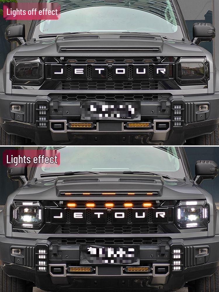 Jetour Traveller ShanHai T2 Headlight & Taillight Covers: Daytime Running Light Decorative Frames & Modified Accessories