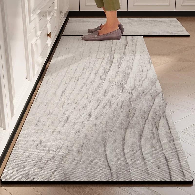 Carpet for Kitchen Floor Mat Absorbent Non-slip Foot Mats Diatom Mud Absorb Oil Long Carpets Minimalist Home Decoration Rug