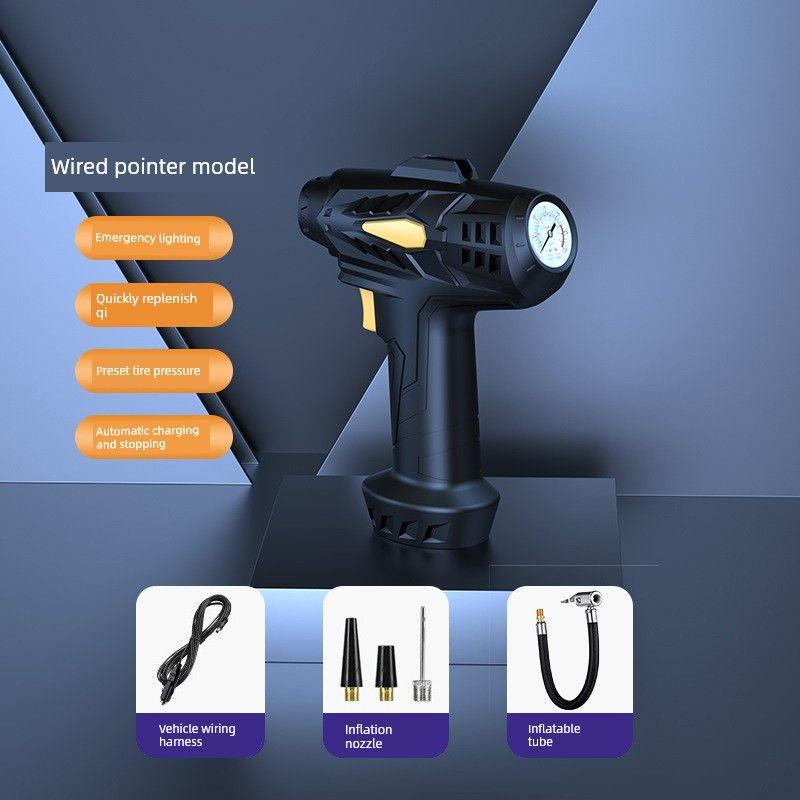 Cross-Border Car Air Pump, Car Tire Inflator, Portable Wireless Inflator, Bicycle Electric Inflator