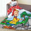 Caillou Animation Cartoon Knitted Blankets Coral Fleece Plush Anime Skateboard Lightweight Thin Throw Blanket Outdoor Bed Rug