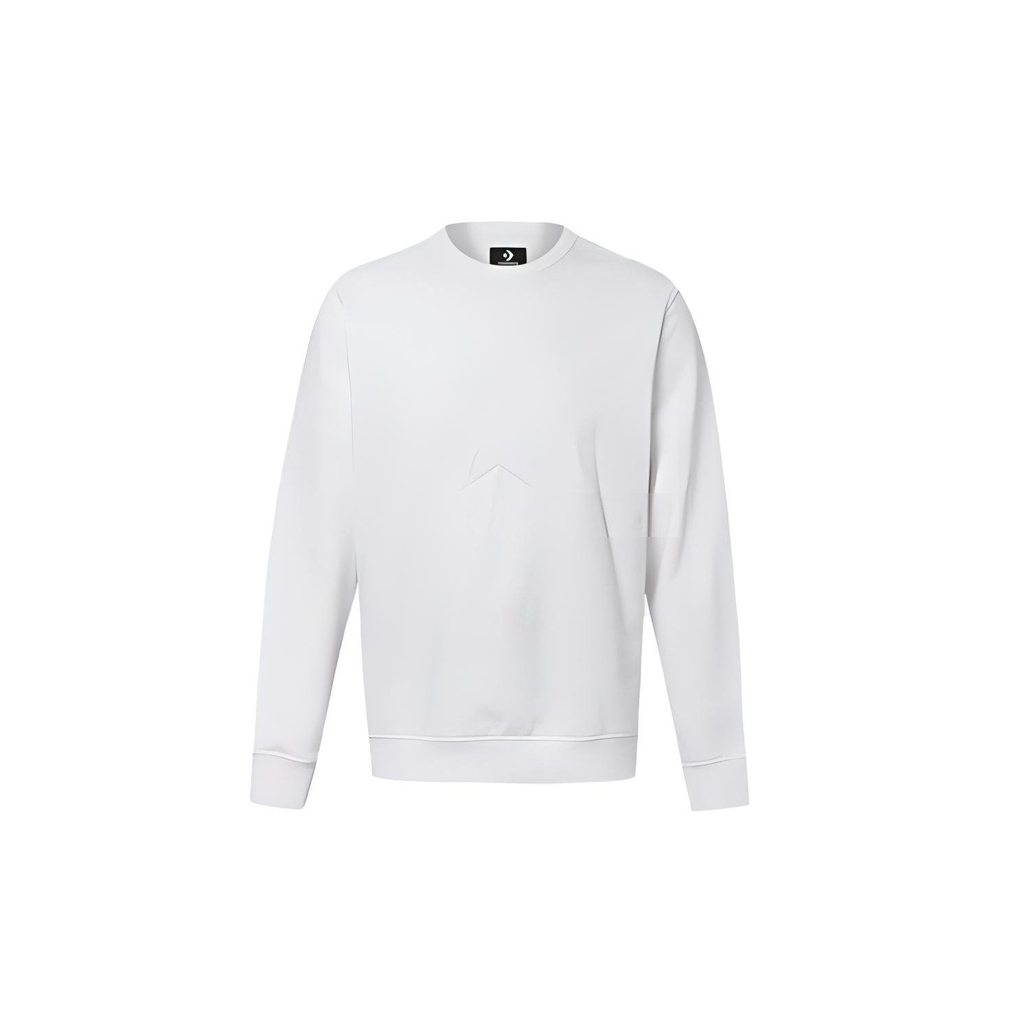 Men s Converse Logo Printing Round Neck Pullover White 10020819-102 XL