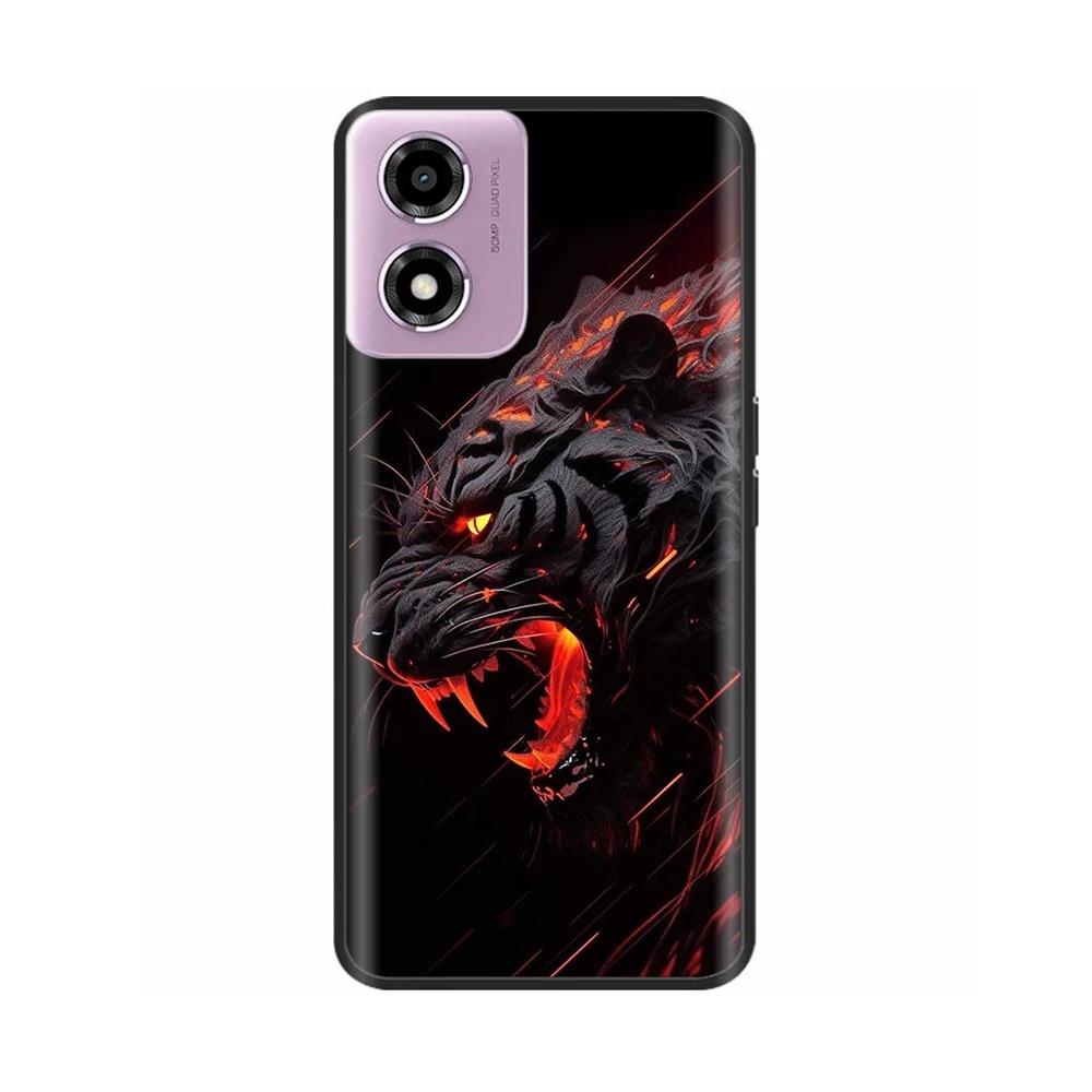 Phone Case For Motorola Moto E14 Case Soft TPU Painted Back Cover For Motorola E14 E 14 MotoE14 Full Protective Phone Shell Capa