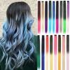 Synthetic Clip in Hair Extensions Rainbow Colorful Wig Hair Accessories  for Daily Use Party