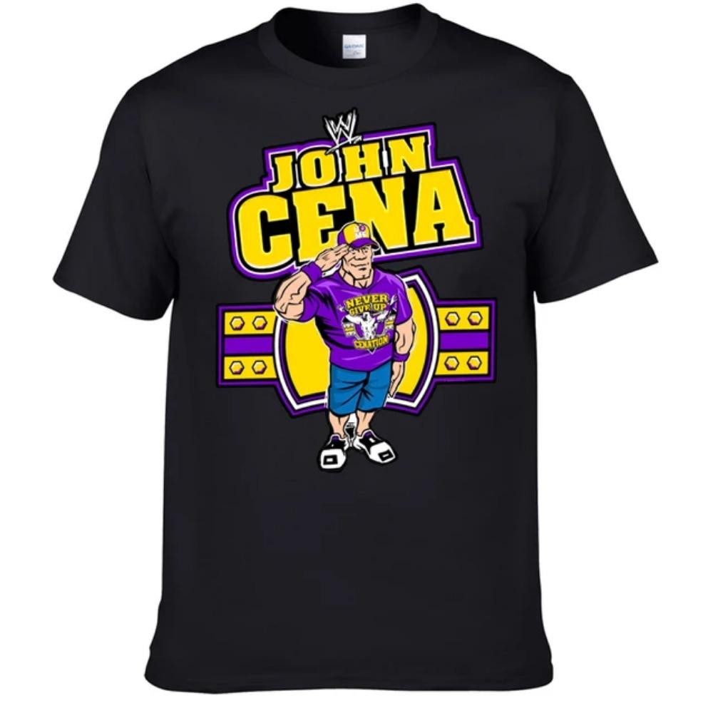 Pánská a dámská módní potištěná trička Pánská a dámská módní trička WWE John Scene Vítězný tento den Léto Nové