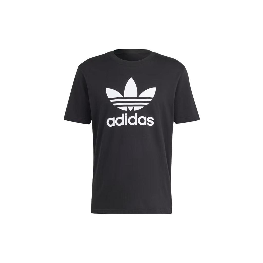 Adidas Adicolor Trefoil Tee Black Men Streetwear IU2364