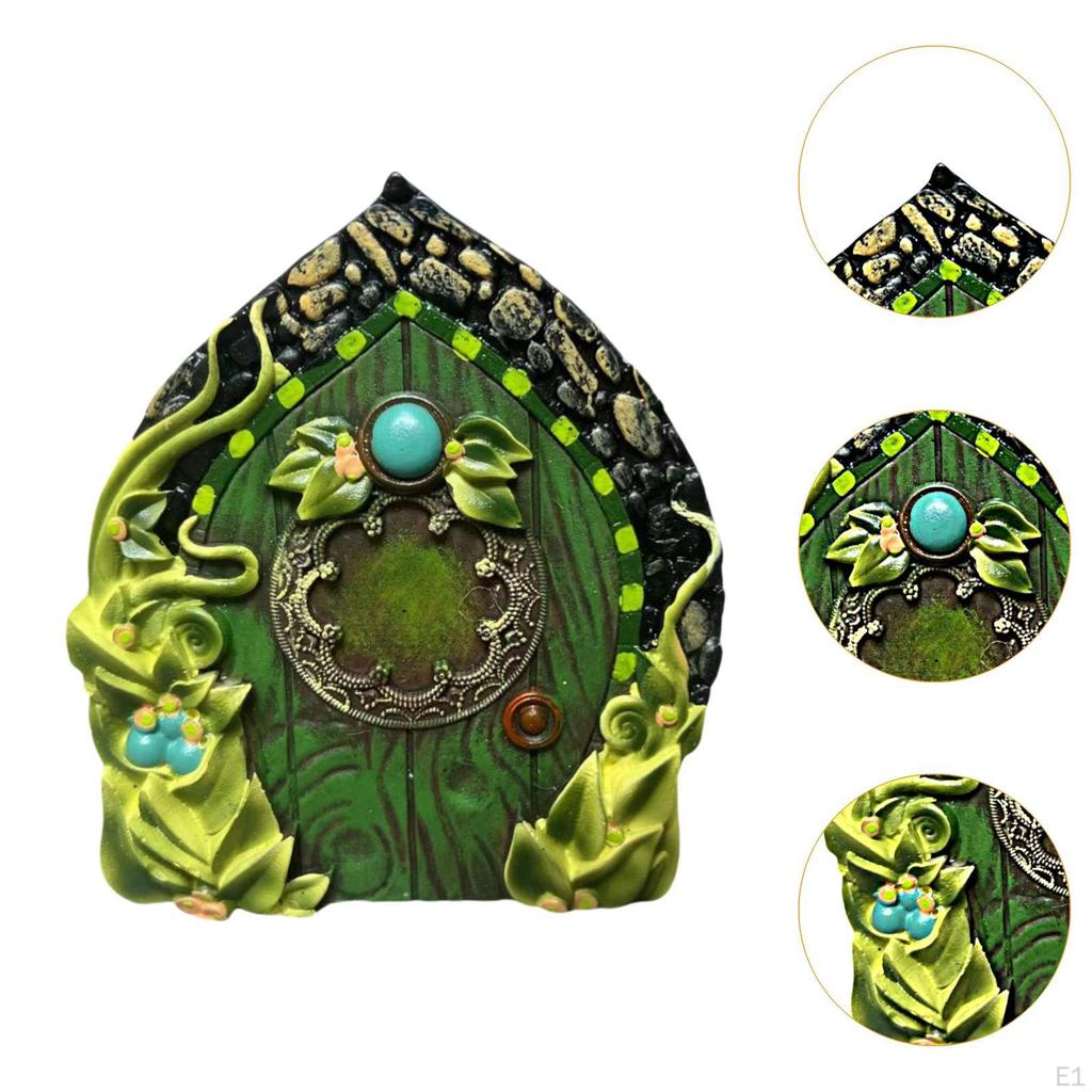 Miniature Landscapes Fairy Door Yard Art Sculpture Micro Landscape Layout Resin Trees Elf Gnome