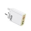 MultiPort PD65W Fast Charger Block 5V3A Power Delivery Compactly Wall Charging Plugs With 2 USB C 3 USB A Ports