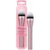 Real Techniques Pinceau À Maquillage Power Pigment Blush, Pinceau À Joues Pour Fard À Joues Liquide Et Crème, Poils Synthétiques