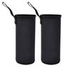Insulated Neoprene Water Bottle Cover, 750ml Water Bottle Case, Bottle Cover Holder (750ml - 2 Pack, Black)