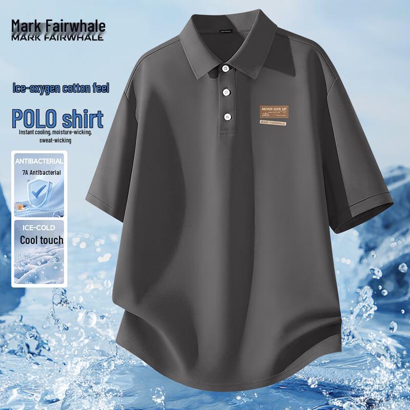 Mark Fairwhale Men s Quick-Dry Business Casual Polo Shirt 4XL