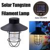 with Handle Iron Hanging Lamp Tungsten Bulb Tungsten Filament Lamp LED Solar Lantern  Outdoor