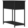 Table de chevet - Maison Exclusive - Noir - Bois d'ingénierie - 30x60x60 cm