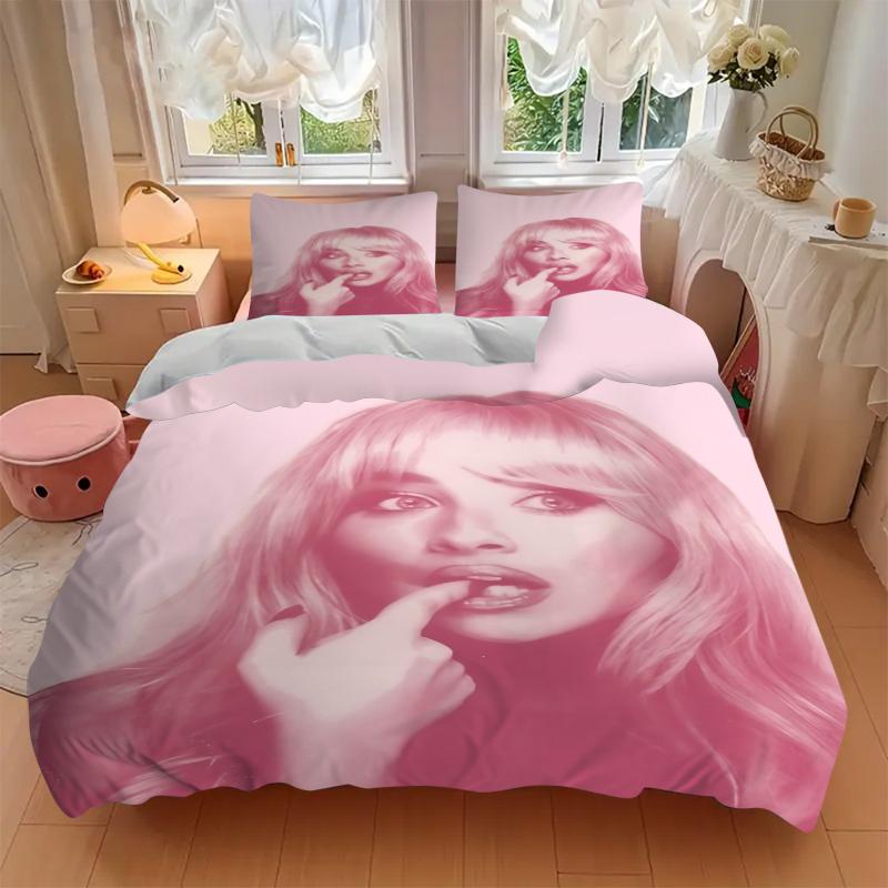 3Pcs Pink Fashion Model Bedding Sets For All Sizes New 3D Printed Bed Cover Comforter Duvet Cover Pillowcase Bedroom Decoration