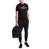 Emporio Armani Gold Letter Logo Short Sleeve T-Shirt Men Tops Black 3G1TM4-1JHRZ-0999