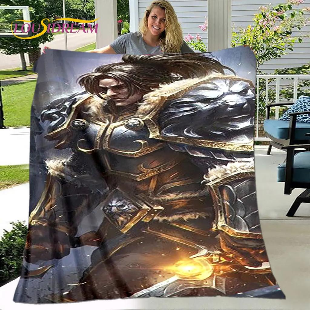 World of Warcraft, WOW Game Gamer Soft Plush Blanket,Flannel Blanket Throw Blanket for Living Room Bedroom Bed Sofa Picnic Cover
