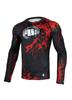 Pitbull Męska koszulka rashguard Blood Dog z długim rękawem 2.0 Czarna L