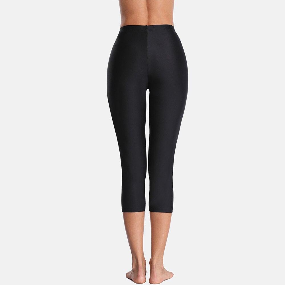 Pantaloni Capris de înot pentru femei cu talie înaltă Pantaloni de baie Tankini pentru femei Pantaloni capris Pantaloni scurti de înot Sport