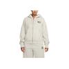 Stussy x Nike Pigmentu Dažytas Fleece Užtraukiamas Gobtuvas (Azijos dydis) Šviesiai kaulinės spalvos Unisex Gatvės stiliaus FZ9991-072