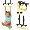 Pull Up Handle Rings with Adjustable Straps Pull Up Gym Rings Multi-Function Strength Training Equipment for Kids Adults
