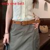 Bohemian Style Leather Belt For Women With Metal Studs And Embellishments For Casual Wear
