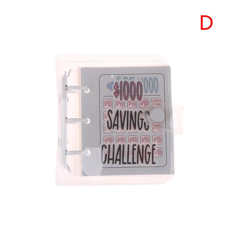 Money Savings Challenge Binder Waterproof Pvc Savings Challenges Bookmini Budget Binder Notebook Cash Saving