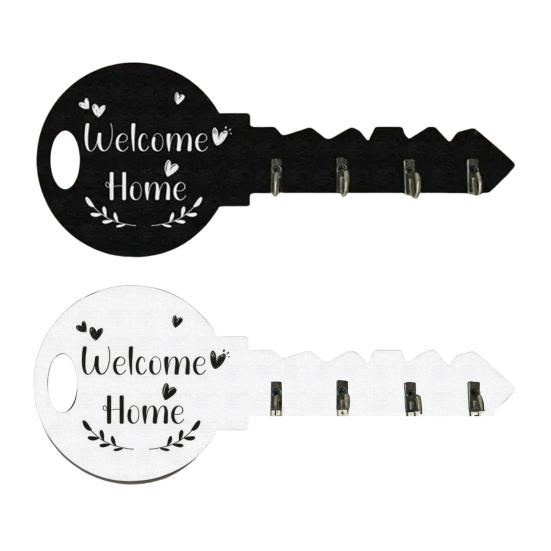 Key Hook with Strong Load-Bearing Capacity Bohemia Style Wall-mounted Decorative Key Shape Key Organizer