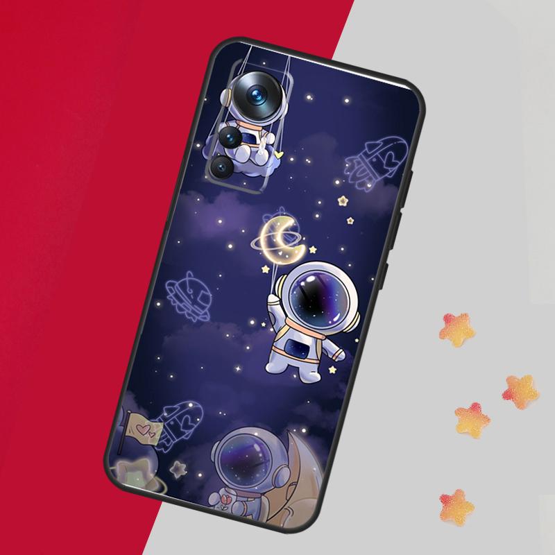 Cute galaxy Astronaut Case For Xiaomi 15 14 13 Ultra 11T 12T 13T 14T Pro Cover For POCO X7 X6 X3 X5 F5 F6 F7 Pro