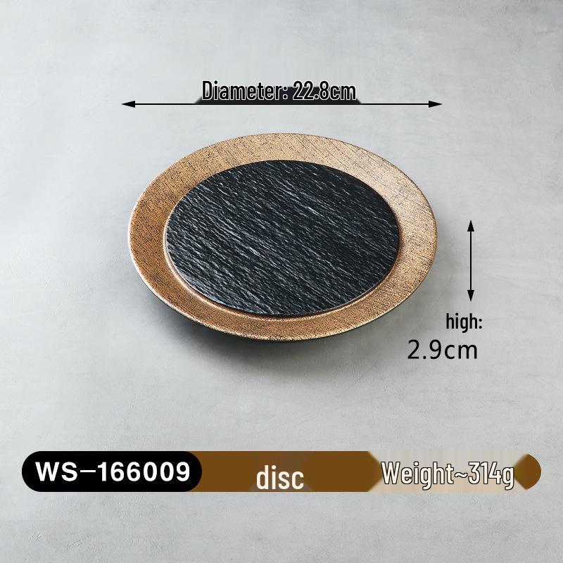 Melamine Imitation Porcelain Hot Pot & BBQ Plate with Handle