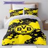 Bvb Fc Pattern Bedding Set Quilt Cover Pillowcase Home Decor Gift (1 * Duvet Cover + 2 * Pillowcase, Without Core)