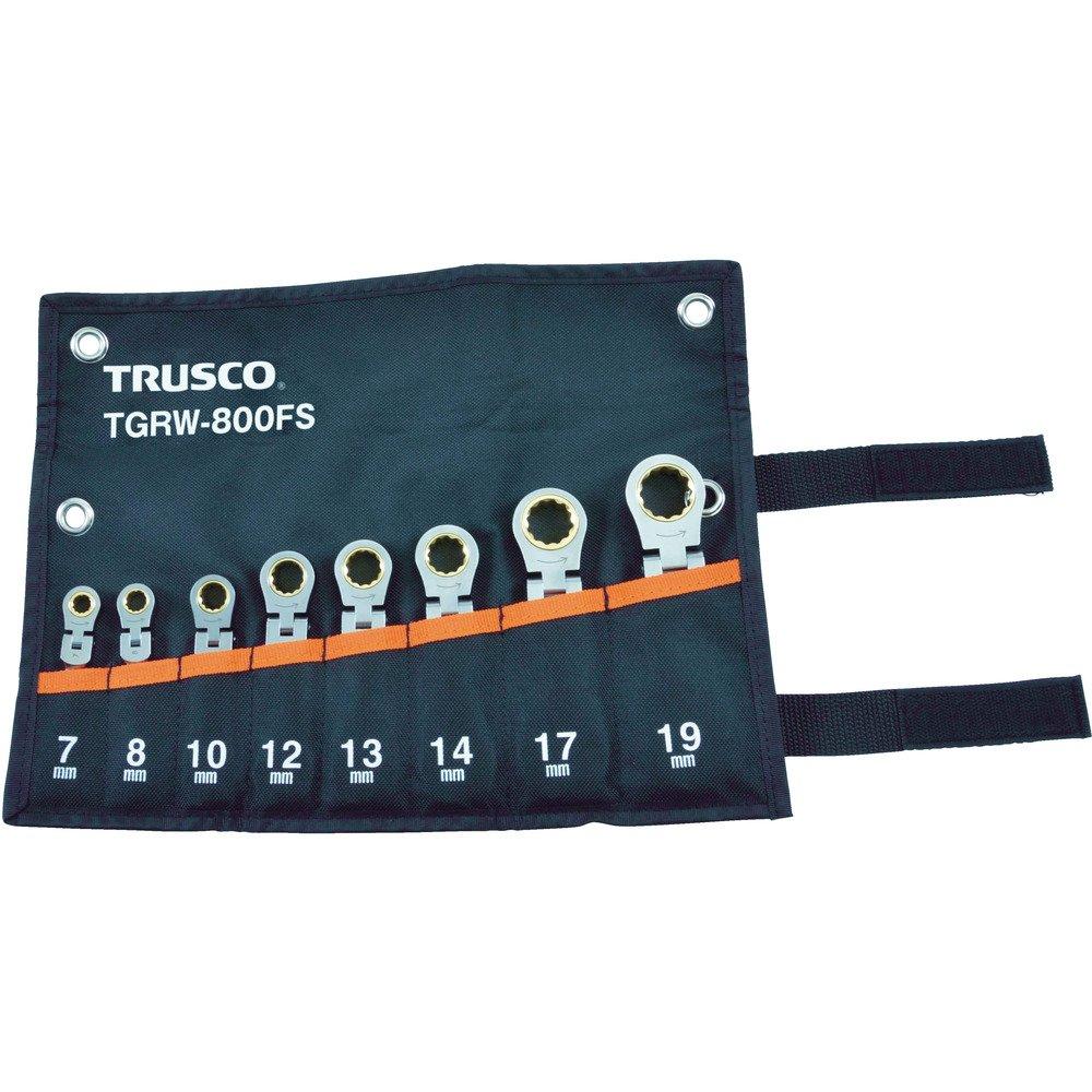 

TRUSCO Swing Ratchet Combination Wrench Set Set of 8 (Short Type) TGRW-800FS
