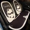 Universal Car Seat Cushion Backrest Ices Silk Material Comfortable Breathable Protector Mat Cartoon Panda Style Four Season Pad