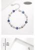 Heart of the Ocean: Mori-kei Blue Crystal Heart Bracelet for Women