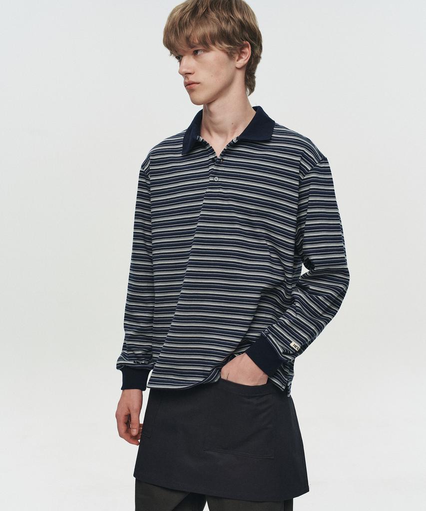 Hoite Het Oscar Stripe Polo (Navy)