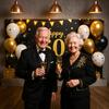 Birthday Celebration Backdrop Balloon Decorations Milestone Birthday Background 60th Birthday Display Luxury Design