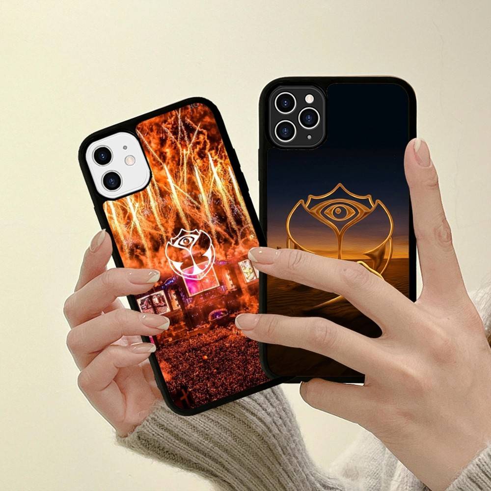 T-tomorrowland Logo Für iPhone 17 16 15 14 13 Pro 12 11 Pro Max Harte PC+TPU Handyhüllen Rückseite