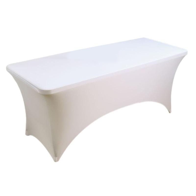 Height Stretch Rectangular Tablecloth Cocktail Table Cover Spandex Table Cloth X3UC