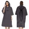 2025 Quick-Dry Hooded Swim Poncho with Zipper - Portable Bathrobe and Beach Towel