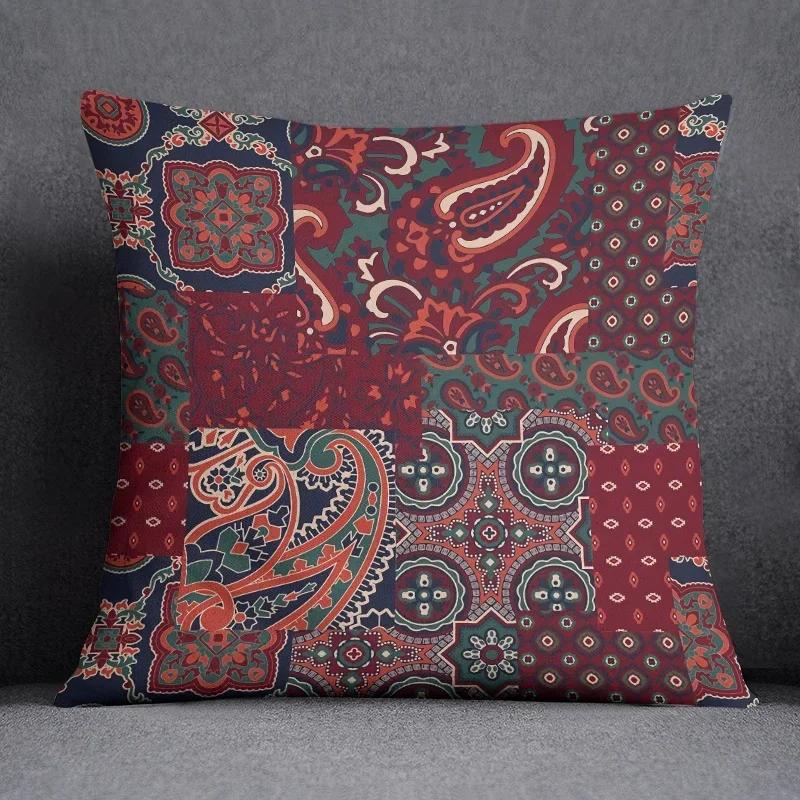 Bomisian Muster Kollektion Kissen Geschenk Heim Büro Dekor Schlafzimmer Sofa Auto Kissenbezug Hülle