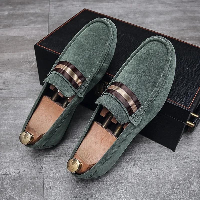 Fashion Mens Shoes Leather Male Men's Men Sneakers Shoes for Men Luxury Designer Brand Casual Loafers Flat Flats Leather Man Shoes
