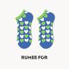 5 Pairs of Women's Summer Thin Shallow Mouth Lovely Breathable Short Boat Socks