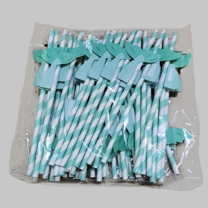 50pcs Christmas Tree Honeycomb Paper Straw Disposable Party Straw Cocktail Decoration Birthday Prom Drinking Straws Tableware