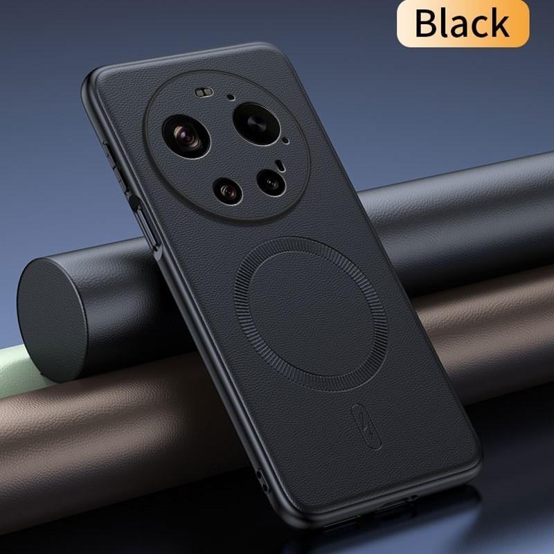 For Xiaomi 17 Ultra Case Magnetic Leather Shield Cover For Xiaomi 17 Ultra Anti-Fingerprint Non-Slip PC+TPU