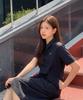 NATIONALGEOGRAPHIC N252Wop840 Women'S Lightweight Woven Collared Dress Carbon Black