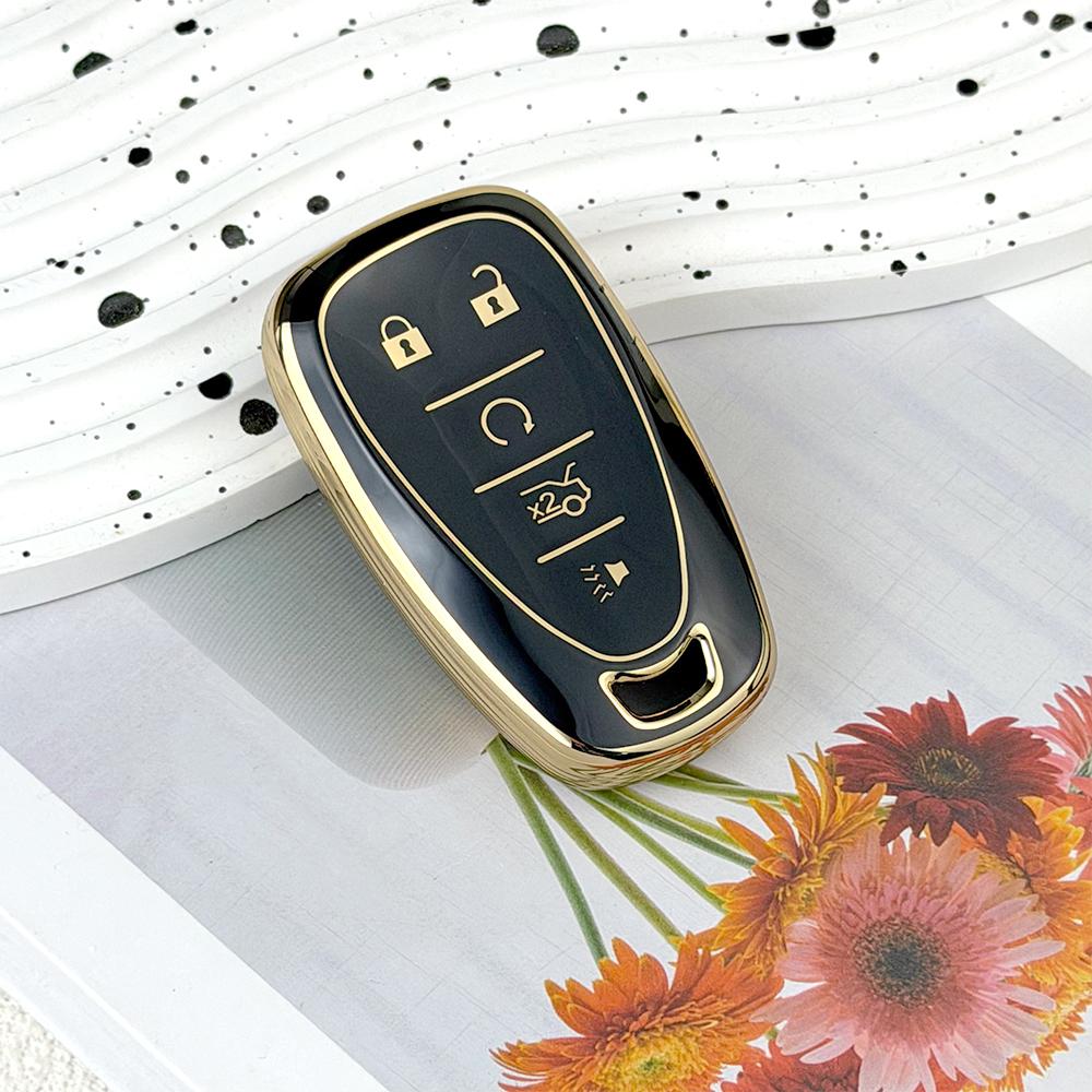 TPU Car Key Fob Cover Case for Chevrolet 2017-2019 Chevy Malibu Camaro Cruze Traverse Sonic Volt Bolt Equinox Spark Blazer Onix