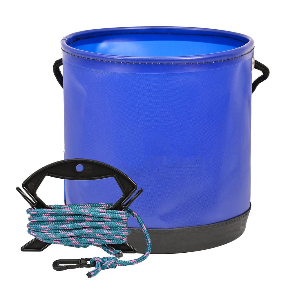 Portable Integrated Fish Bucket Fish Box EVA Folding Fish Bucket with Rope Colorful Fishing Tackle Boxes Water Bucket