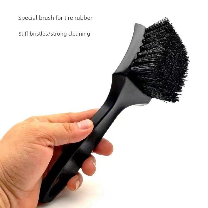 Baojielong Car Foot Mat Cleaning Brush Wheel Hub Cleaning Brush Home Carpet Cleaning Multifunctional Brush Black